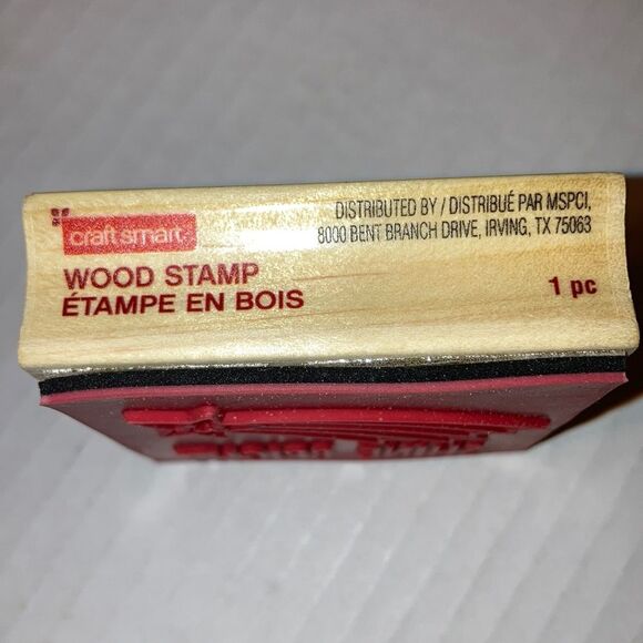 CRAFT SMART Shine Bright Rainbow Shooting Star Wood Rubber Stamp 2.5 x 2.5 inch - Picture 5 of 7